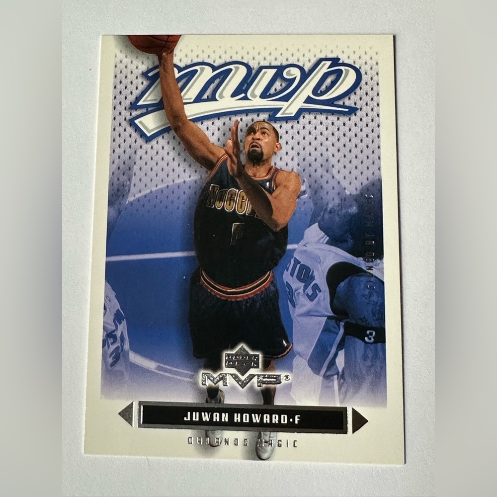 Juwan Howard - MVP Basketball Trading Card - Blue